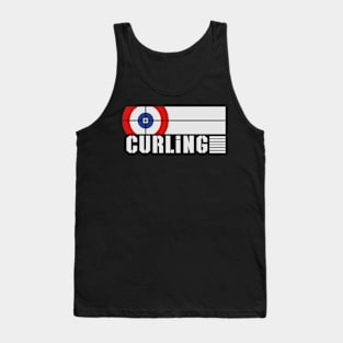 Curling winter sport curling with text Tank Top